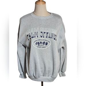 SHEIN Coachella Palm Springs Gray Sweatshirt